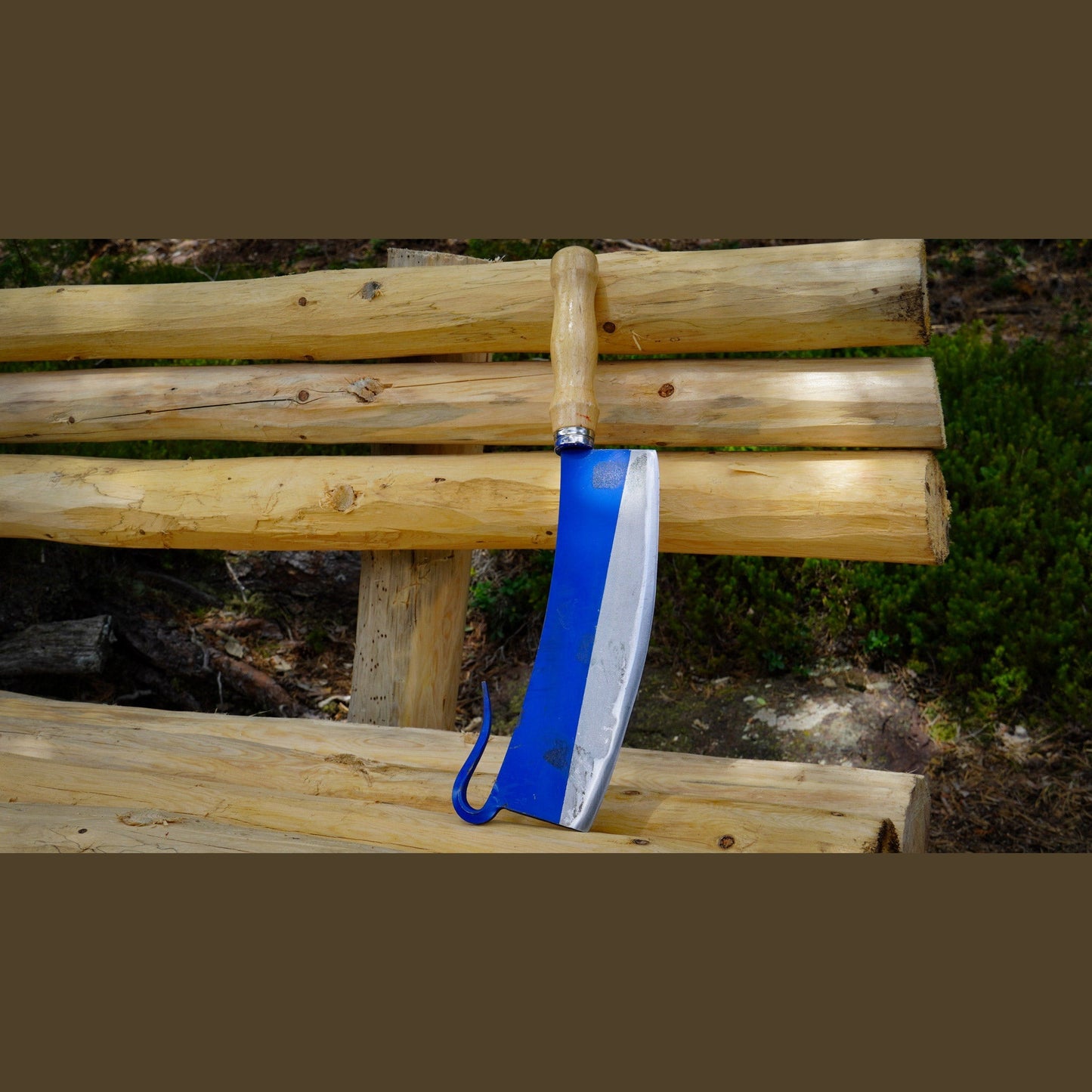 Röjkniv med trähandtag - 6706