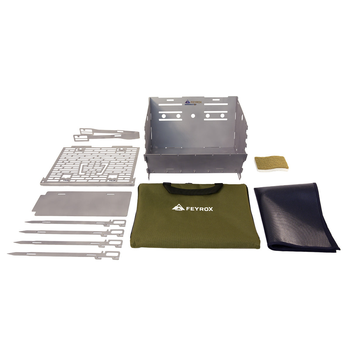 Feyrox grill i titan – portabel