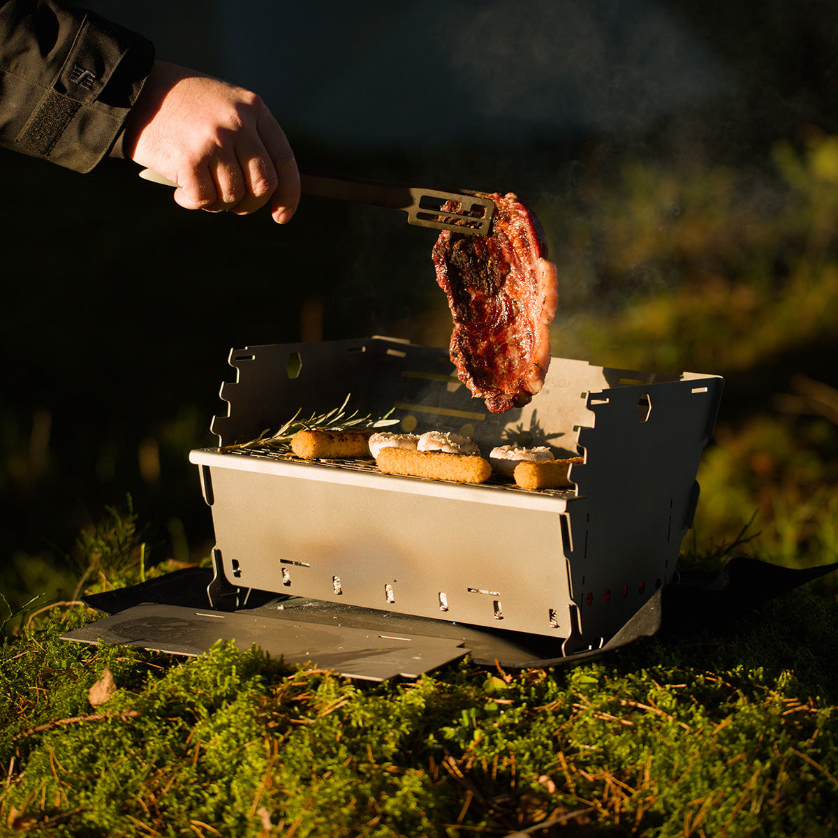 Feyrox grill i titan – portabel