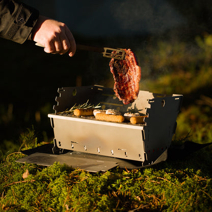 Feyrox grill i titan – portabel