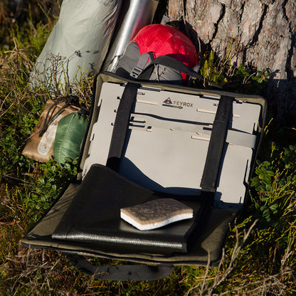 Feyrox grill i titan – portabel