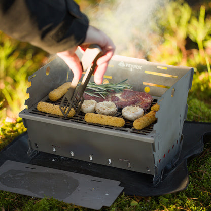 Feyrox grill i titan – portabel